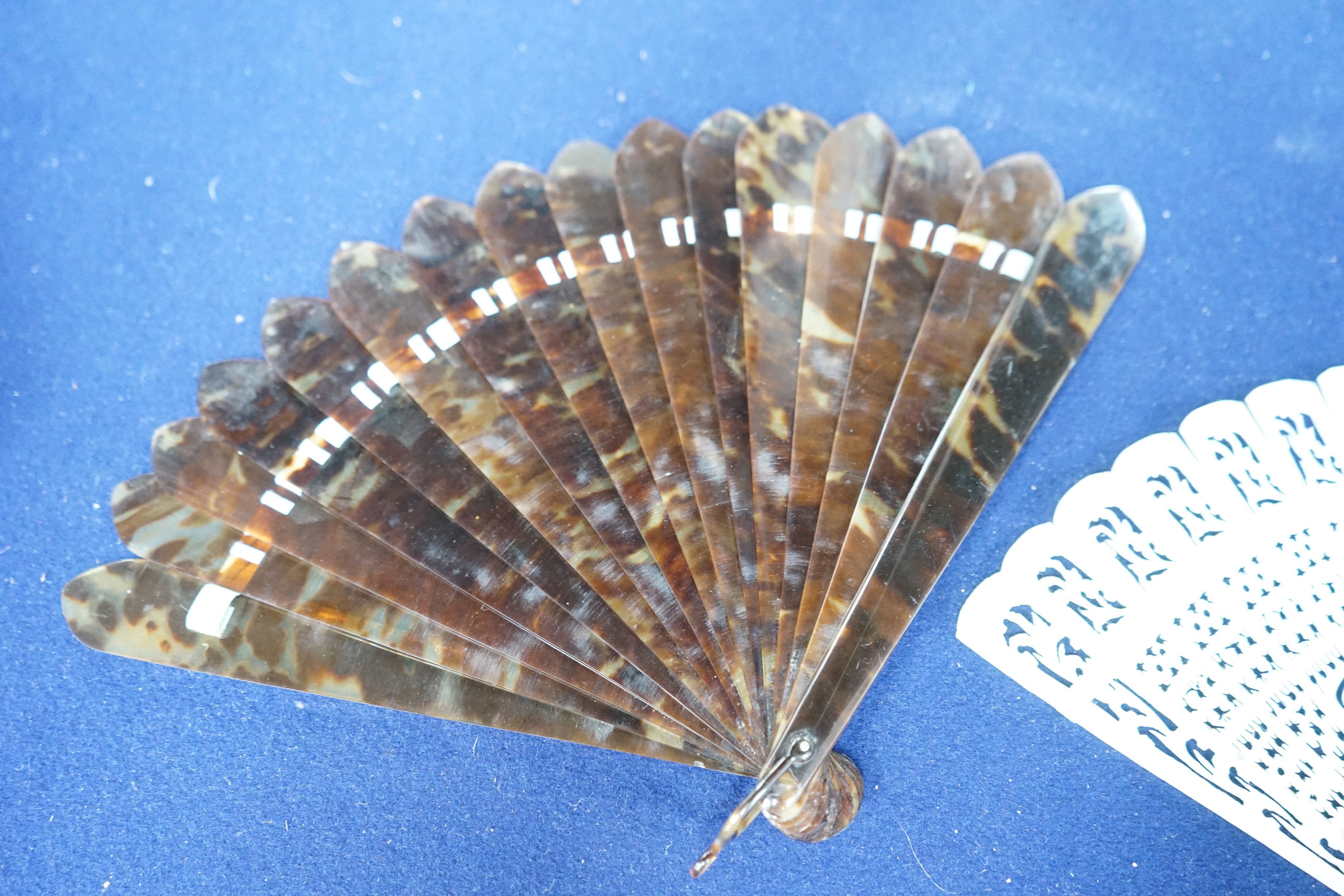 A collection of 10 fans, including some ivory and bone, 19th/early 20th century